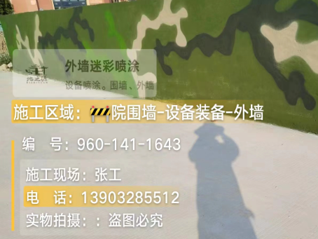 北屯 迷彩漆喷涂价格（按平方米计费）